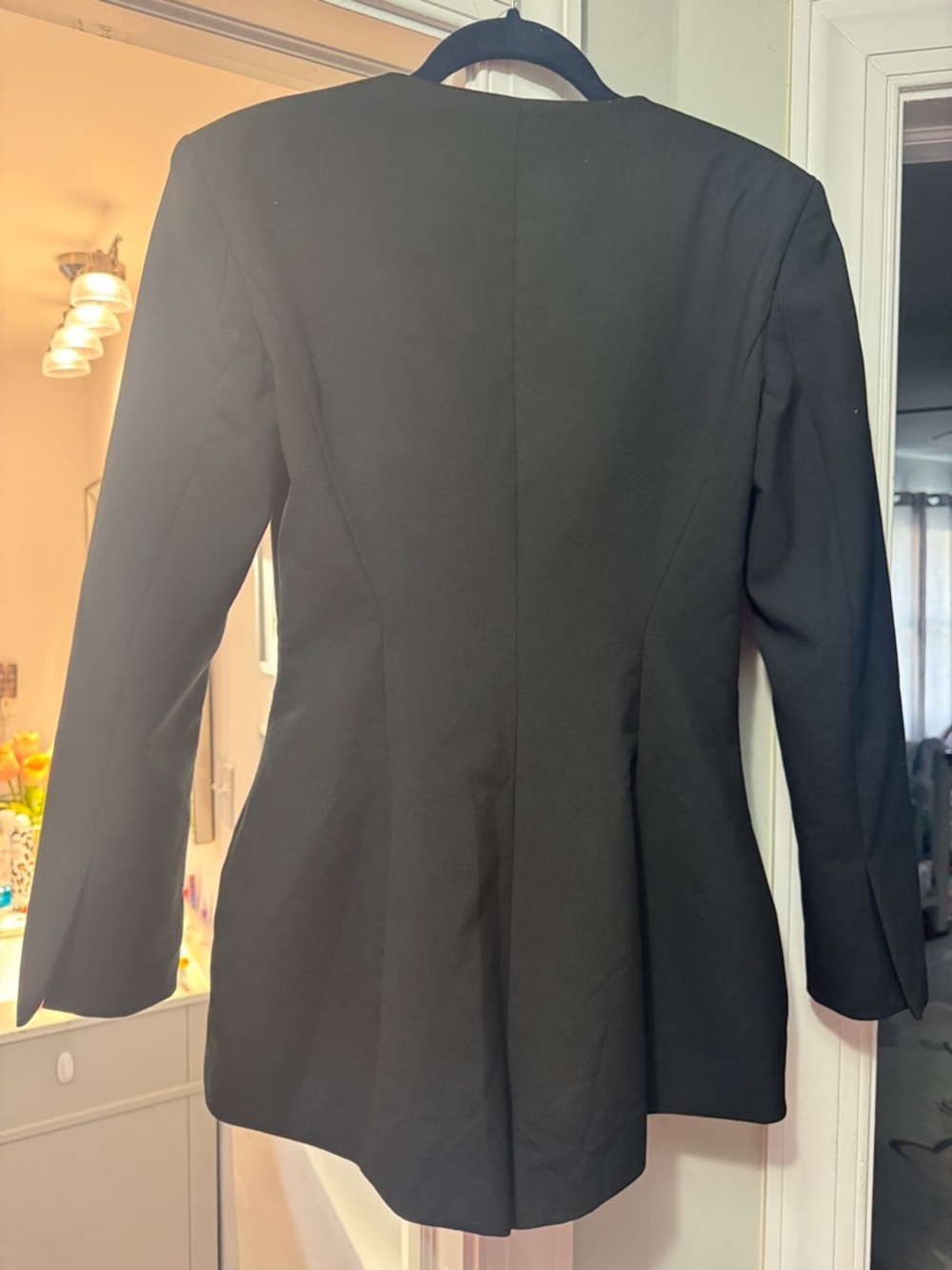 ZARA Black Tailored Blazer shorts Romper medium - Picture 11 of 11